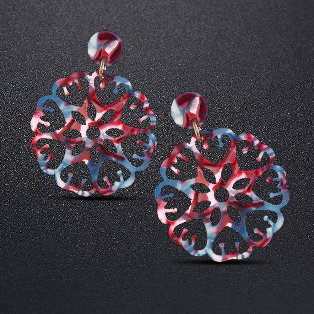 Obsession Kaleidoscopic Drop Earrings Pink