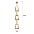 Dania U-Link Chain Earrings In Gold
