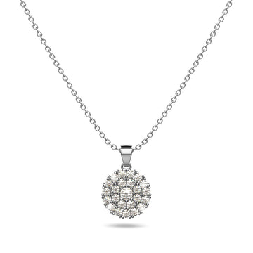 Crystal Heiress Silver Necklace