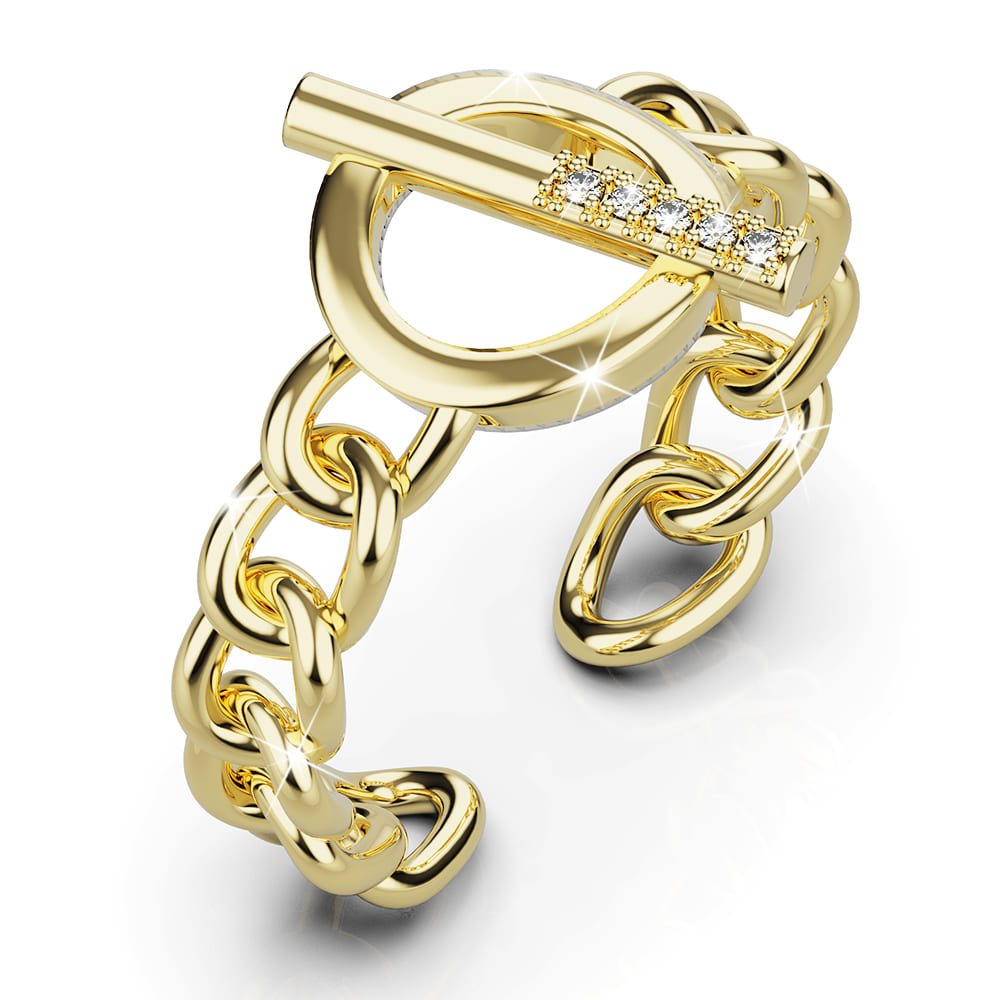 Toggle Clasp Fashion Ring
