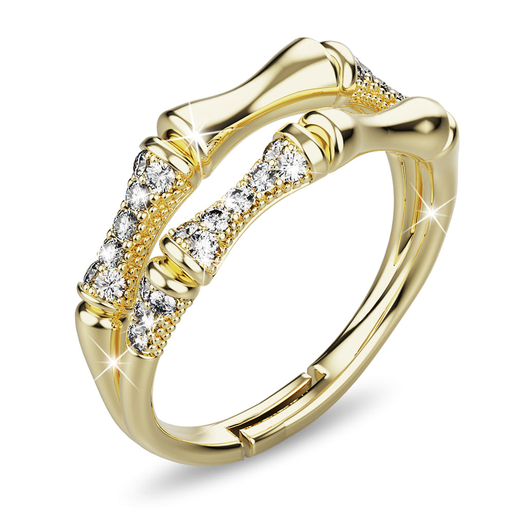Junky Rings Adjustable Chunky Gold Raptor Joint Ring