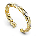 Phalanges Open Cut Ring with Clear Zirconia