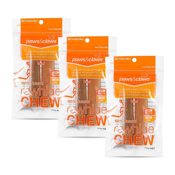 Paws & Claws BEEF RAWHIDE CHUNKY LOGS 2PK - Brilliant Co