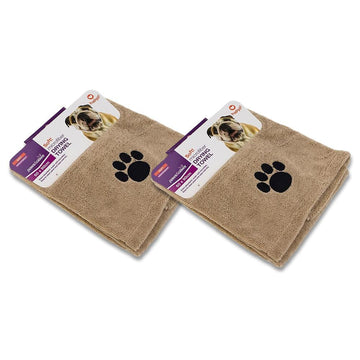 Paws & Claws MICROFIBRE DRYING TOWEL 2PCS - Brilliant Co