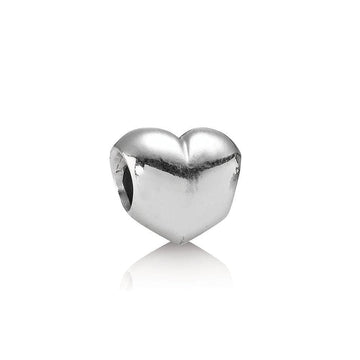 Smooth Heart Silver Charm - Brilliant Co
