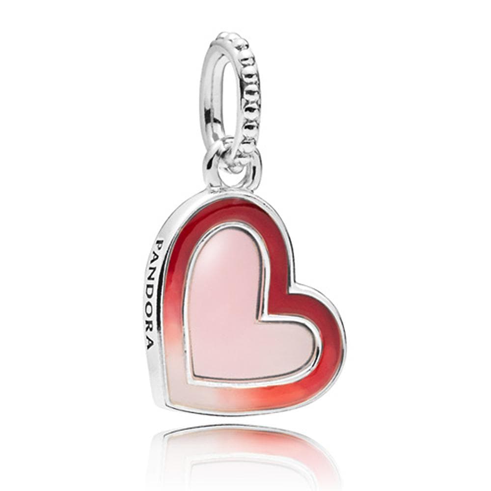 Asymmetrical Heart Dangle Charm