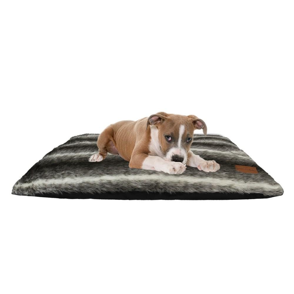 Paws & Claws MADAGASCAR SUPER SOFT PILLOW BED - BLACK - Brilliant Co