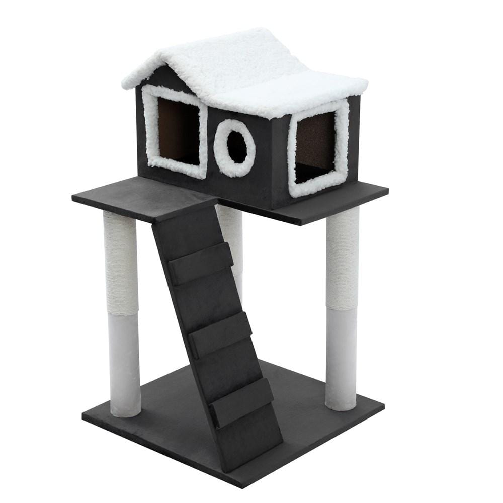 Paws & Claws CATSBY OLINDA CONDO CAT TREE - CHARCOAL - Brilliant Co