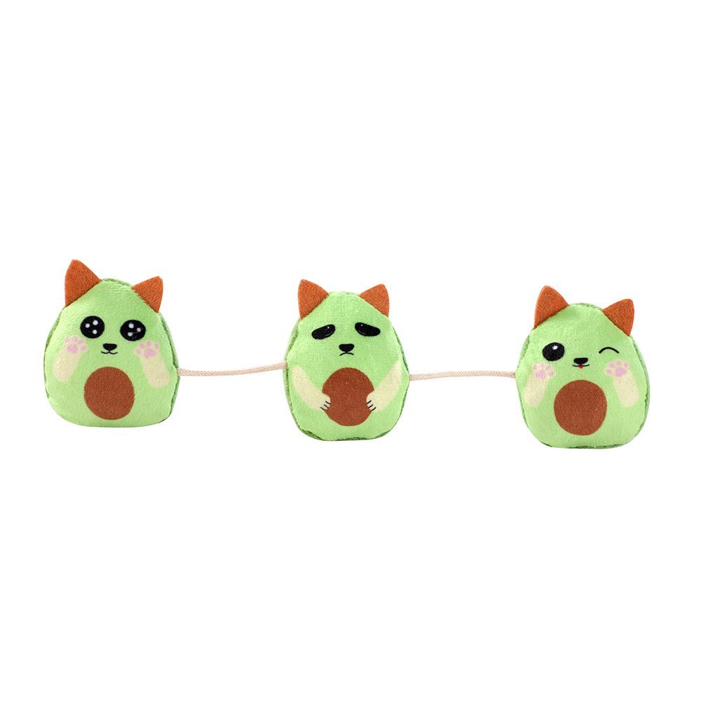 Paws & Claws PLUSH AVOCADO TEASER CAT TOY