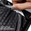 900PC Bubble Mailers Self Seal Padded Envelopes Lined Poly Mailer - Black 11x19cm