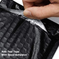 100PC Bubble Mailers Self Seal Padded Envelopes Lined Poly Mailer - Black 15x22cm