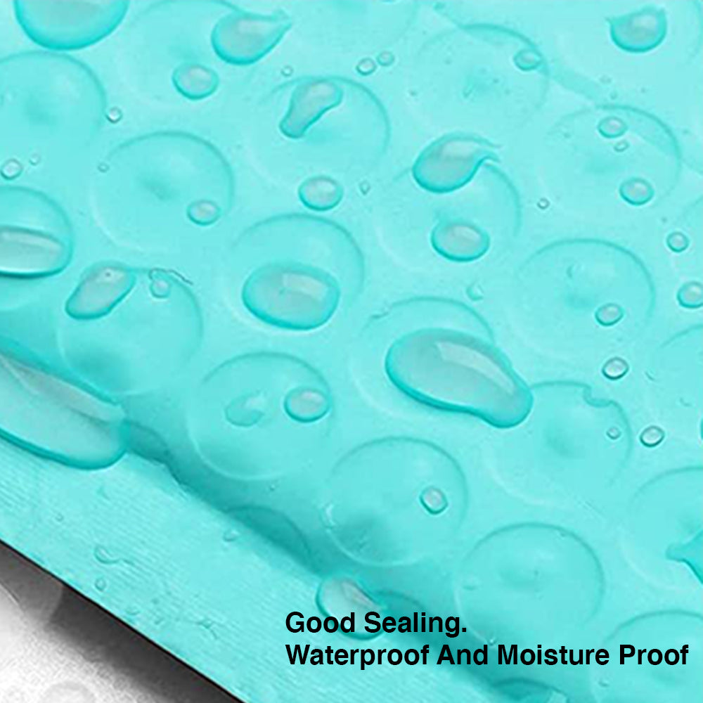 150PC Bubble Mailers Self Seal Padded Envelopes Lined Poly Mailer - Turquoise 28x42cm