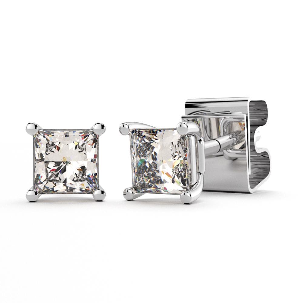 1/4ctw Diamond 14k White Gold Stud Earrings GH/SI2