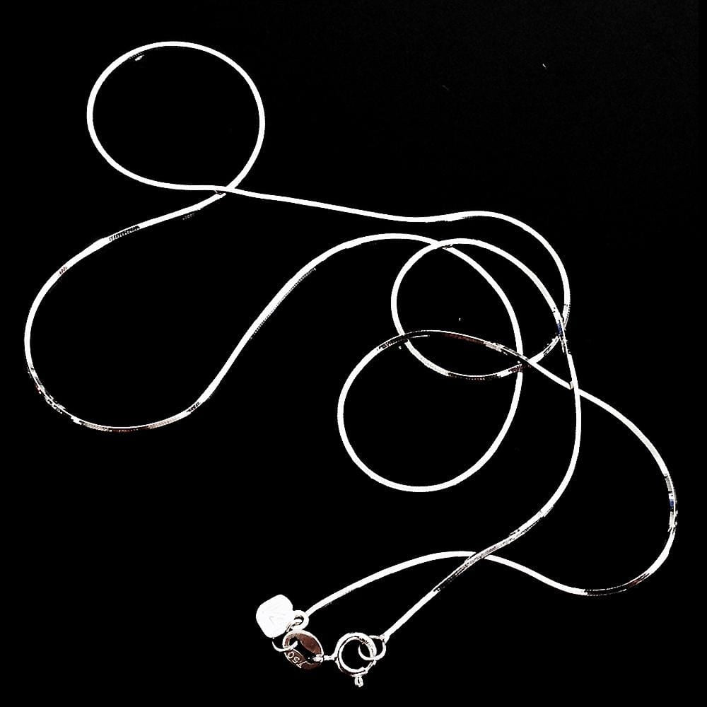 18ct White Gold Snake Chain Made in Italy