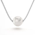 8mm Akoya Pearl 18ct White Gold 14Inch Necklace - Brilliant Co