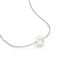 8mm Akoya Pearl 18ct White Gold 14Inch Necklace - Brilliant Co