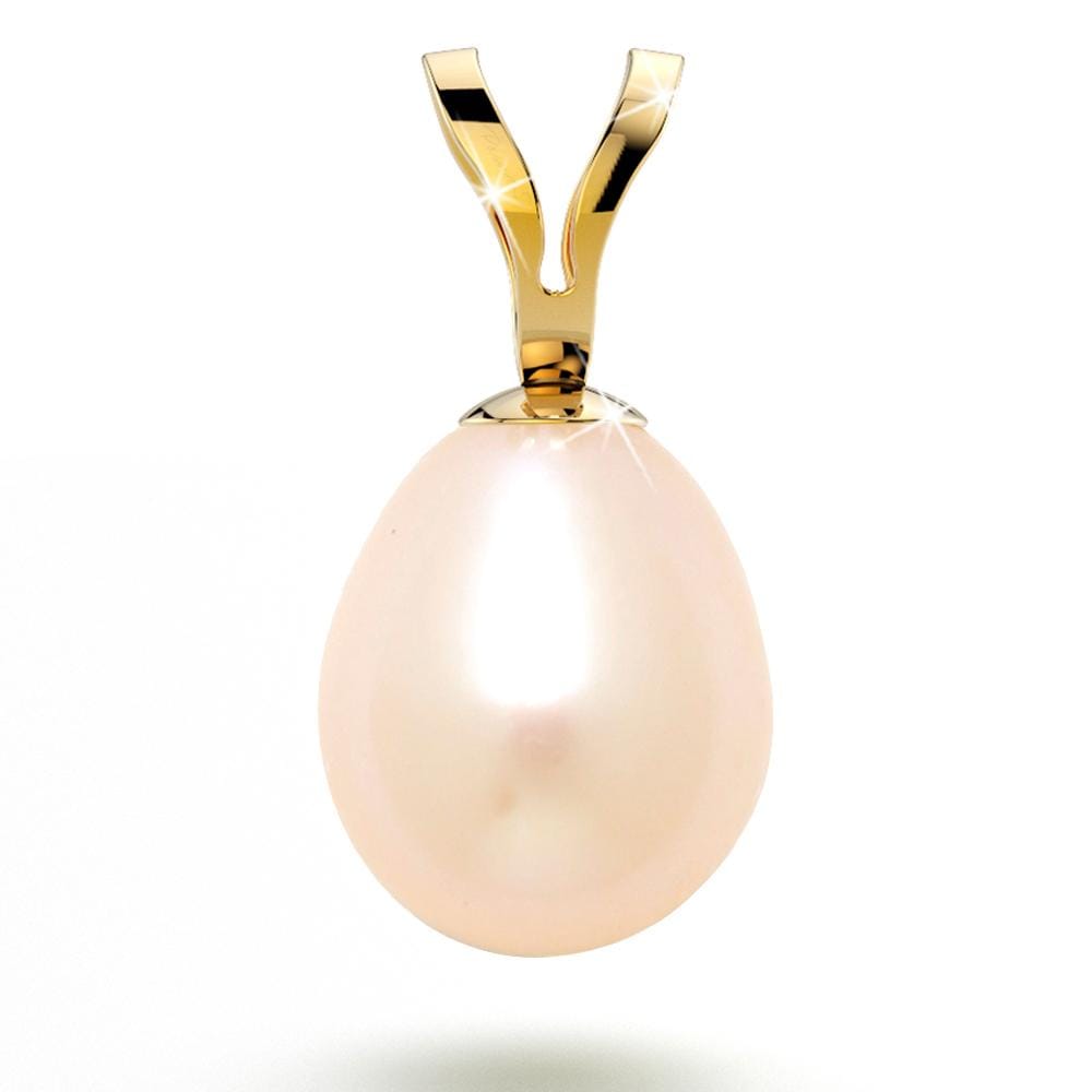 14ct Yellow Gold Peach Pearl Pendant