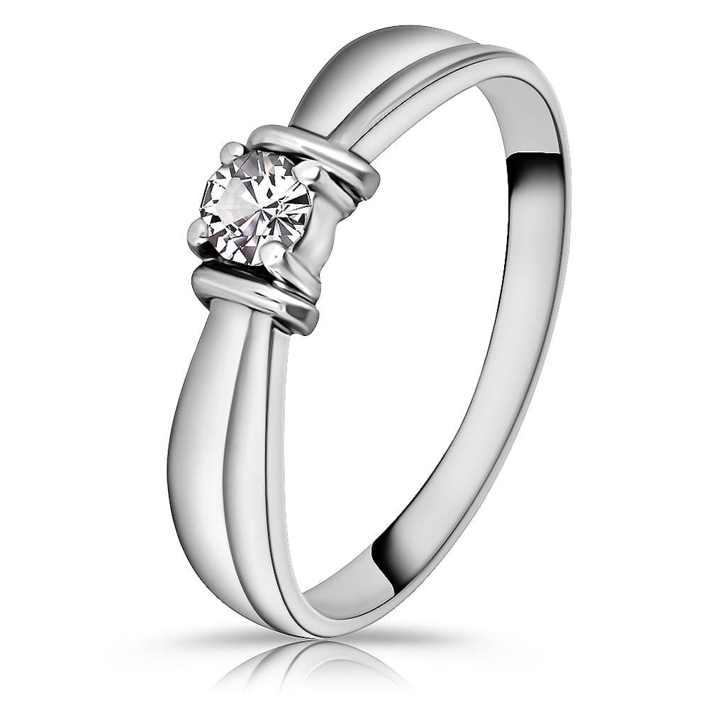 PT900 Platinum 0.12 Carat Diamond Ring