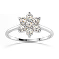 18ct White Gold 0.70ct Flora Diamond Dress Ring