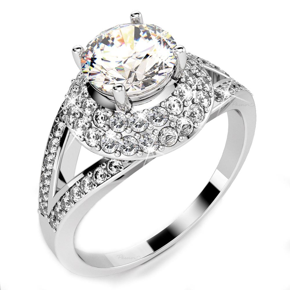 14ct White Gold 1.15ct. tw. Asphalon Diamond Ring