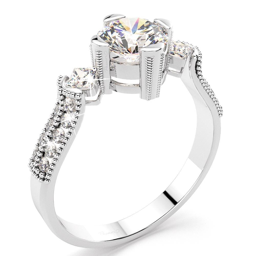 1.71ct. tw. La Peak Diamond Engagement Ring (JAA/NCJV Certified)