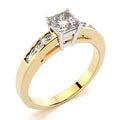 0.85ct. tw. Channeau Diamond Engagement Ring (JAA/NCJV Certified)
