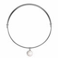 Eternal Akoya Pearl Bracelet Encased in 18k White Gold