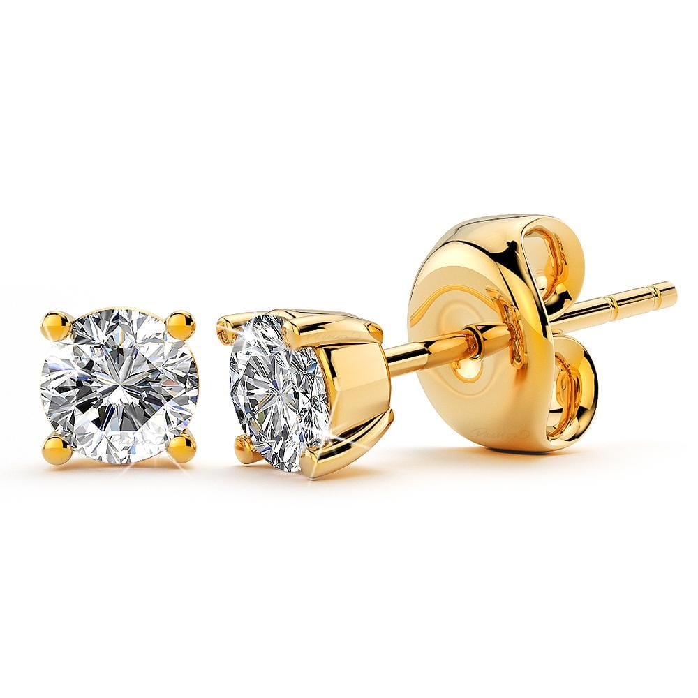 9ct Yellow Gold 0.08 carat Diamond Stud Earrings