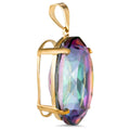 9ct Yellow Gold 11.50ct Massive Mystic Topaz Pendant