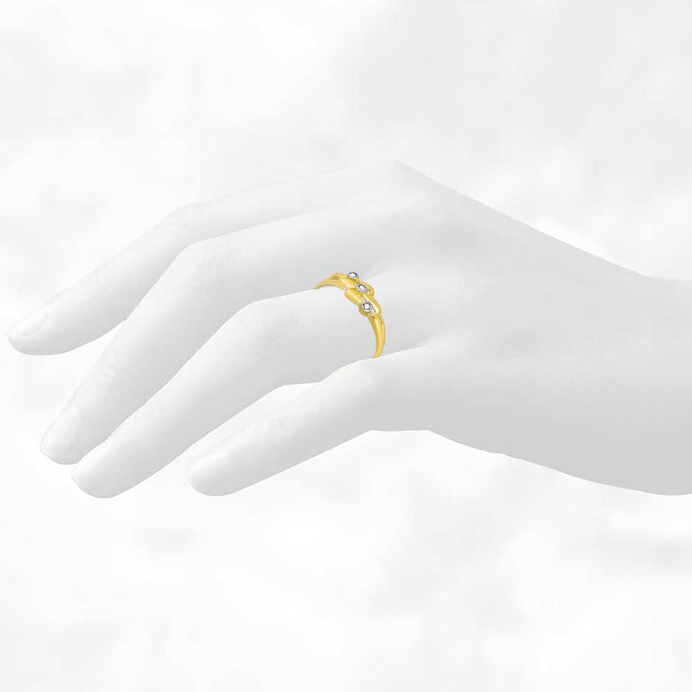 9ct Yellow Gold 3pts Diamond Ring