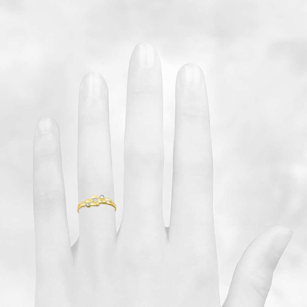 9ct Yellow Gold 3pts Diamond Ring