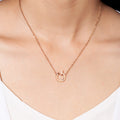 Boxed Dainty Loop 2 Pc Necklaces Set in Rose Gold