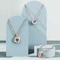 Boxed Dainty Loop 2 Pc Necklaces Set in Rose Gold