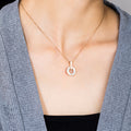 Boxed Dainty Loop 2 Pc Necklaces Set in Rose Gold