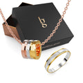 Boxed Modernity's Worth Ring and Necklace Set