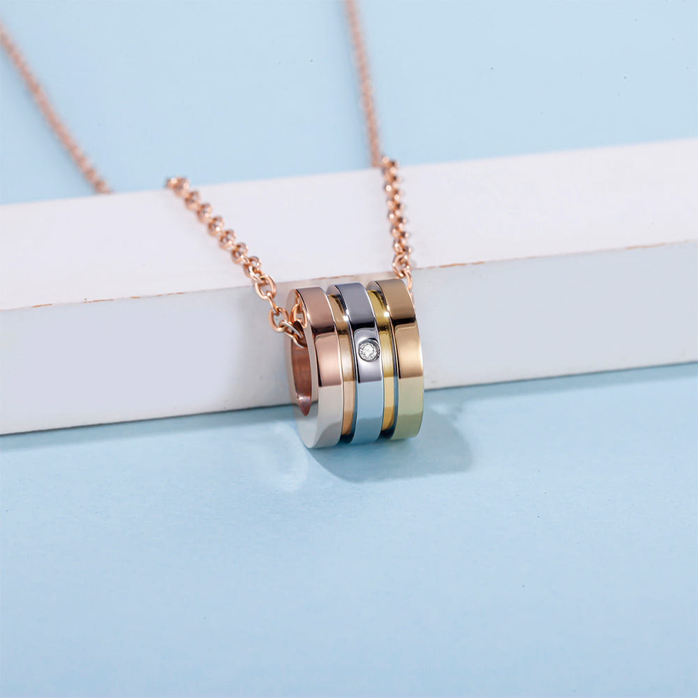 Boxed Modernity's Worth Ring and Necklace Set