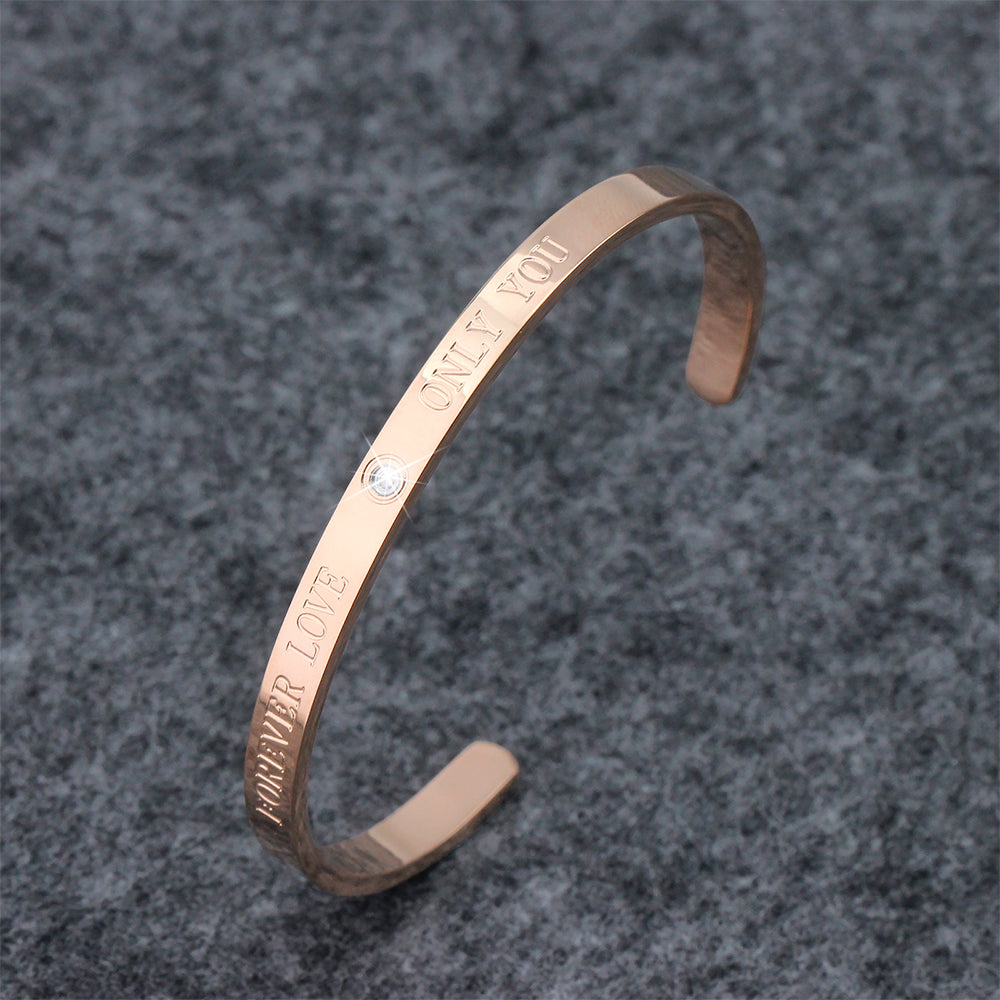 Boxed Minimal Arte 2 Pc Bangle Set in Rose Gold