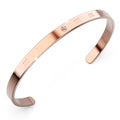 Boxed Minimal Arte 2 Pc Bangle Set in Rose Gold