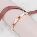 Boxed Minimal Arte 2 Pc Bangle Set in Rose Gold