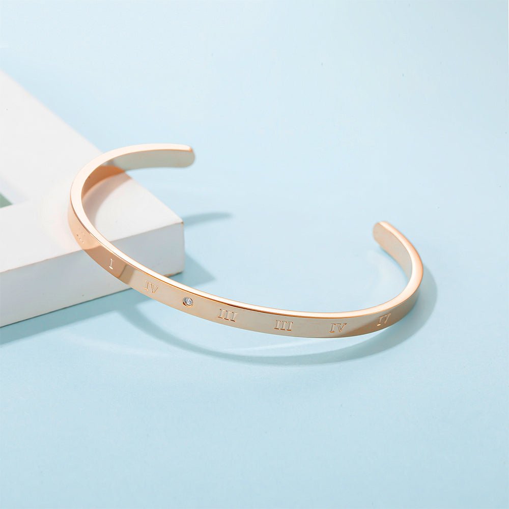 Boxed Minimal Arte 2 Pc Bangle Set in Rose Gold