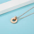 Boxed Simply Enchanted Necklace and Ring Set in Rose Gold