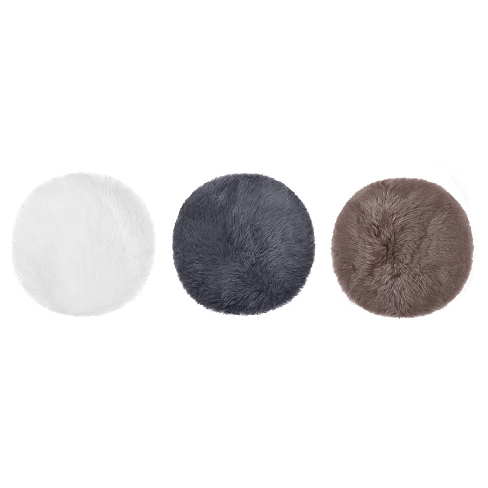 TARRAMARRA Round Wool Seat Cushion 40cm X 40cm