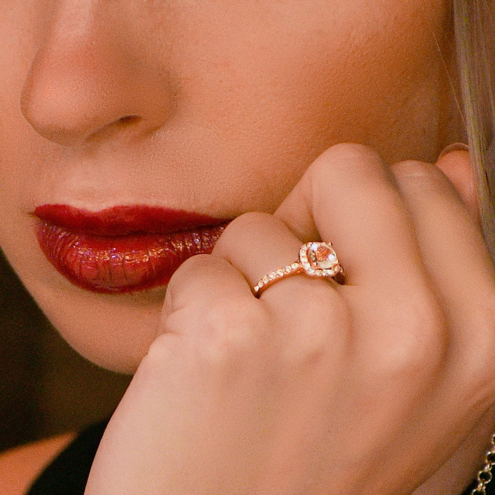Engagement Ring Embellished with  Swarovski® Crystals