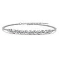 Solid 925 Sterling Silver Bedazzling Diamonelle Bracelet