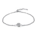 Solid 925 Sterling Silver Exquisite Bracelet Embellished with Swarovski crystals