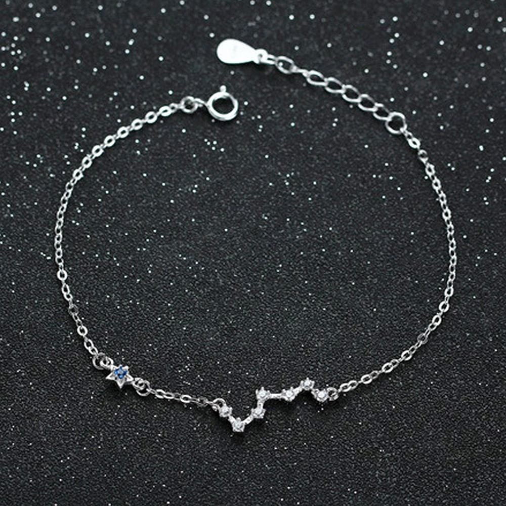 Solid 925 Sterling Silver Constellation Bracelet