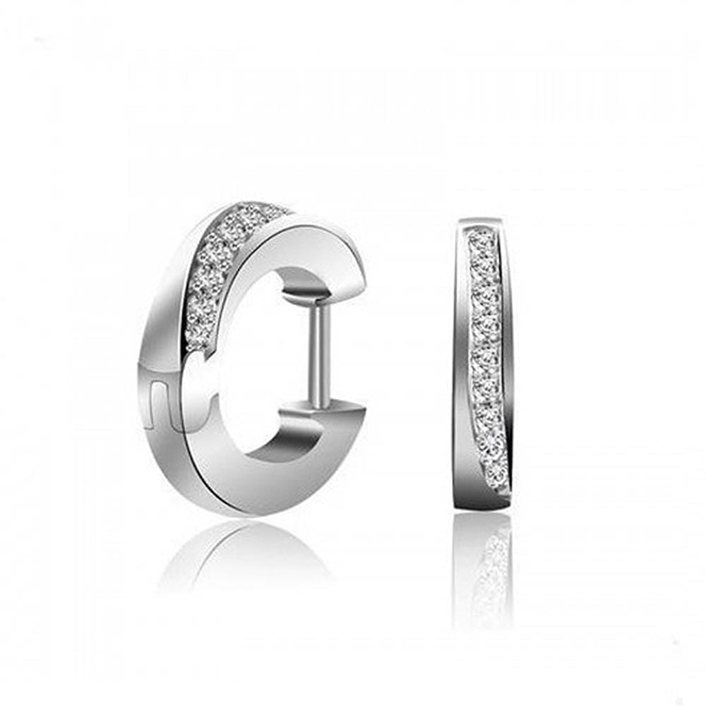 Solid 925 Sterling Silver Huggies - Brilliant Co