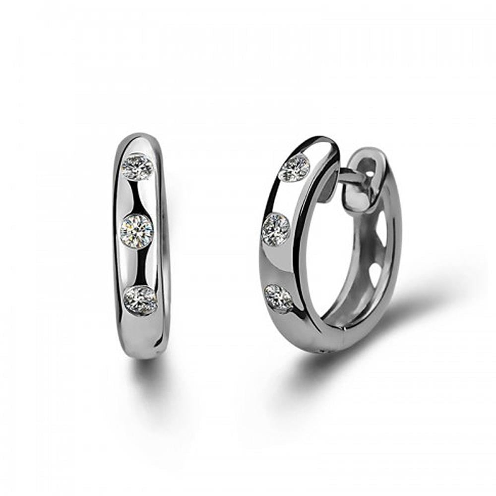 Solid 925 Sterling Silver Huggies - Brilliant Co
