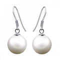 Solid 925 Sterling Silver Lady Pearl Earrings