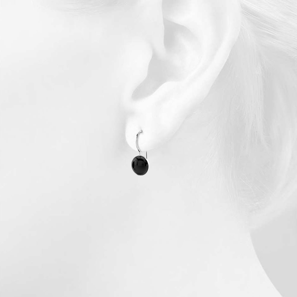 solid-925-sterling-silver-black-onyx-earrings-round-cabochon-2
